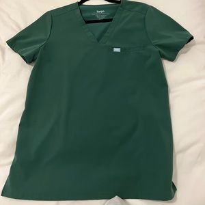 Lagos Hunter Green scrub top and pants